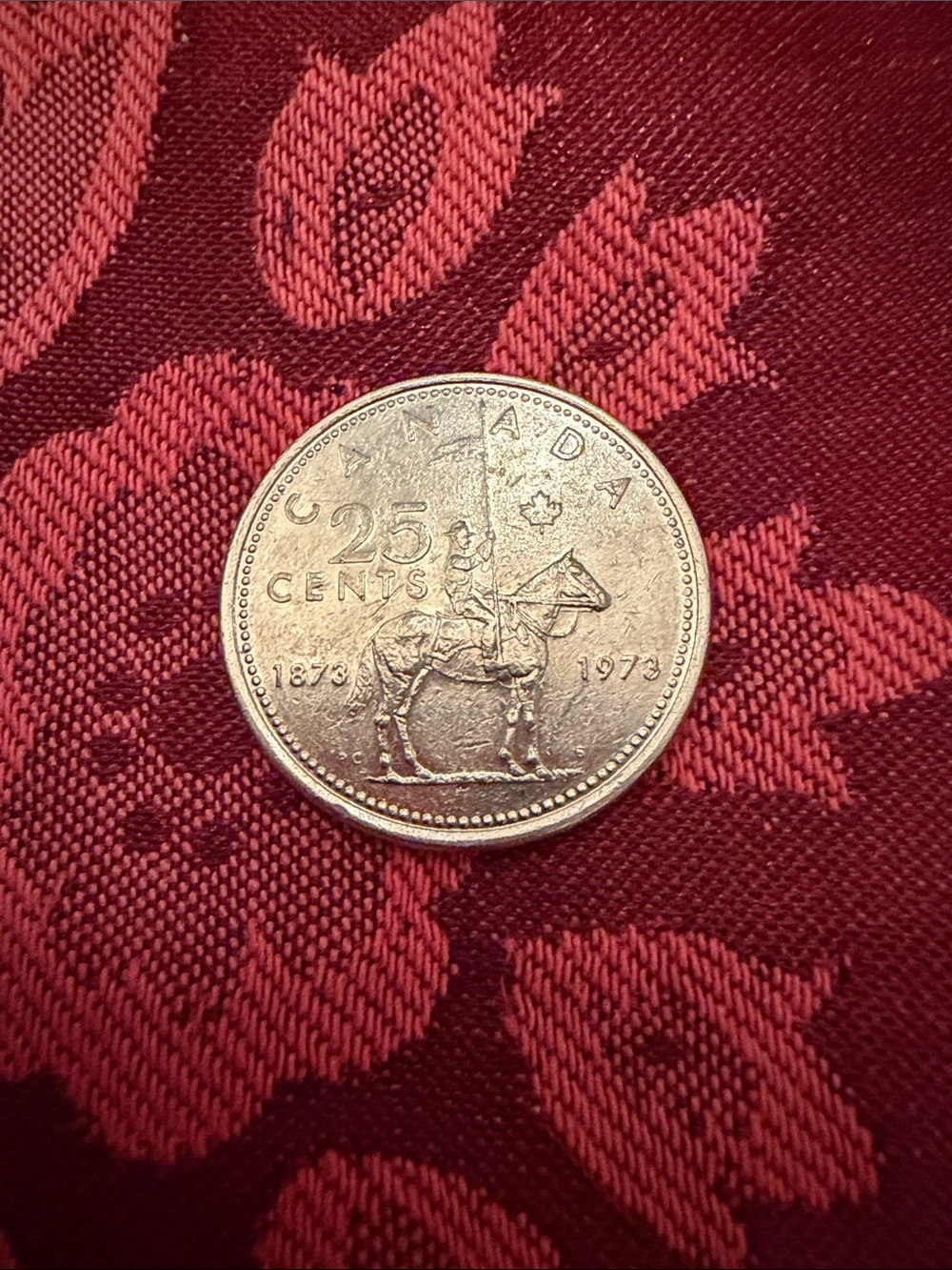 Rare 25 cent 1973 coin